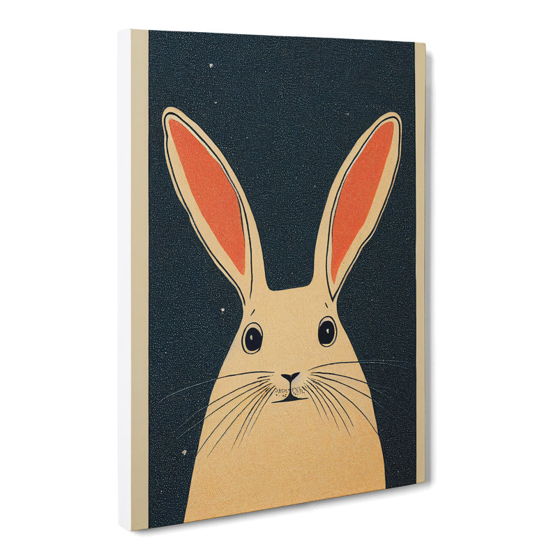 Ebbe Rabbit Illustration - Wrapped Canvas, 50cm H x 35cm W