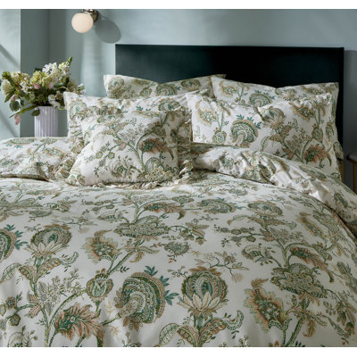 Amanda Holden Tresco Isles Cotton Blend Floral Duvet Cover Set with Pillowcases