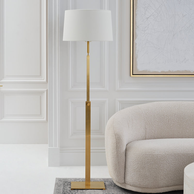 Cadmus Floor Lamp, Antique Brass
