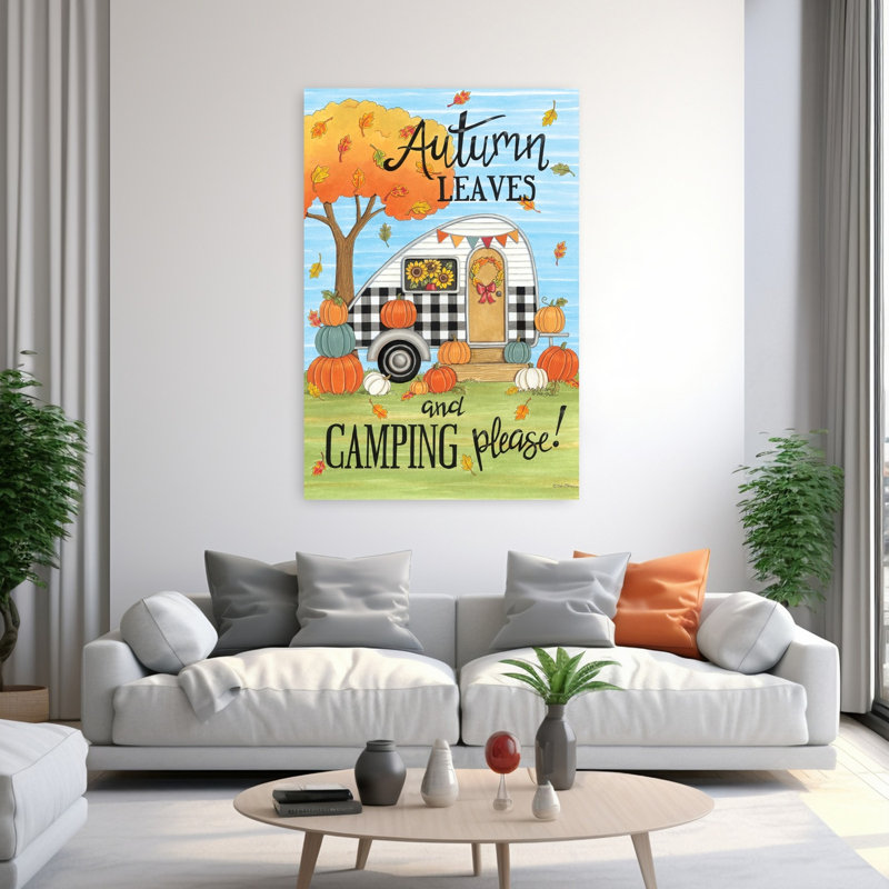 Feuilles d'automne, art abstrait contemporain d'automne, H 60 po x l 40 po