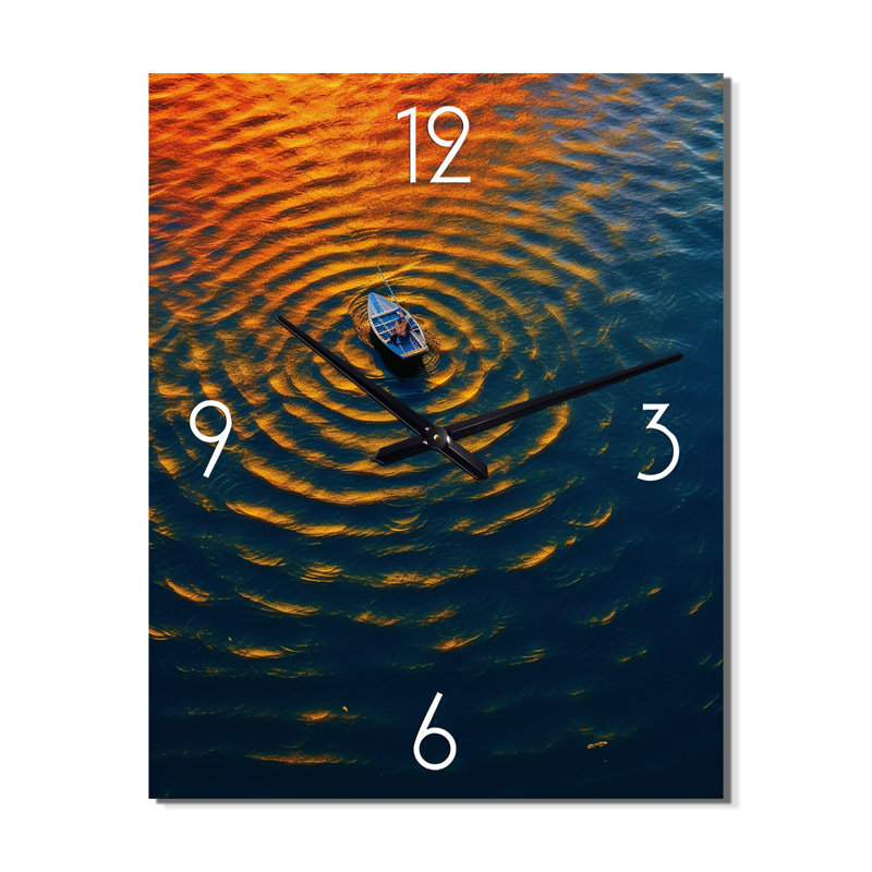 Horloge murale moderne Arial View, Petit