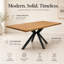 Metal Base Dining Table