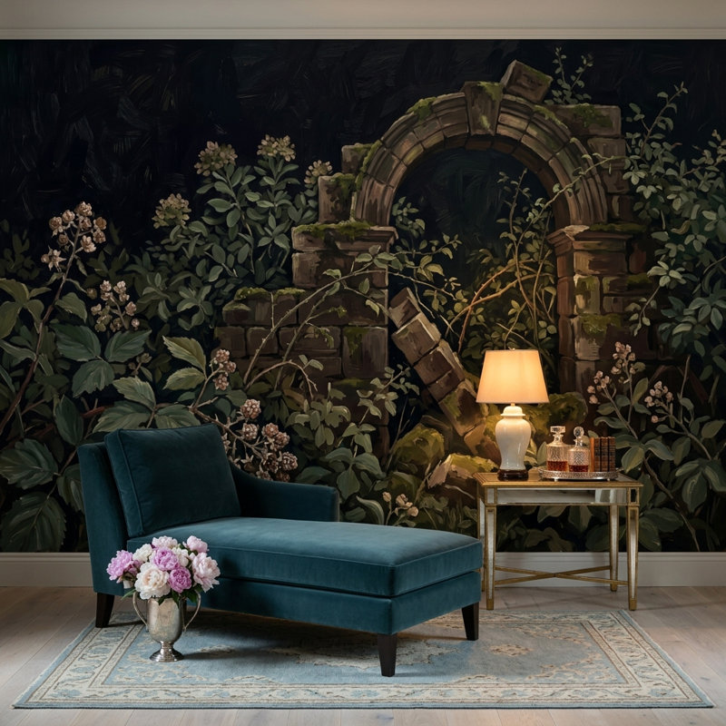 Décoration murale ruche en pierre, 100 po x 96 po, Peler et coller