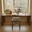 86.61" Tan Rectangular Solid Wood desk-109514486