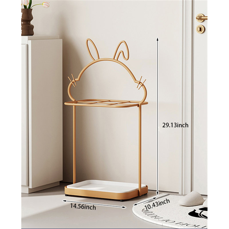 Metal Freestanding Umbrella Stand, Orange