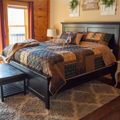 Bear Quilted Patchwork Quilt Set