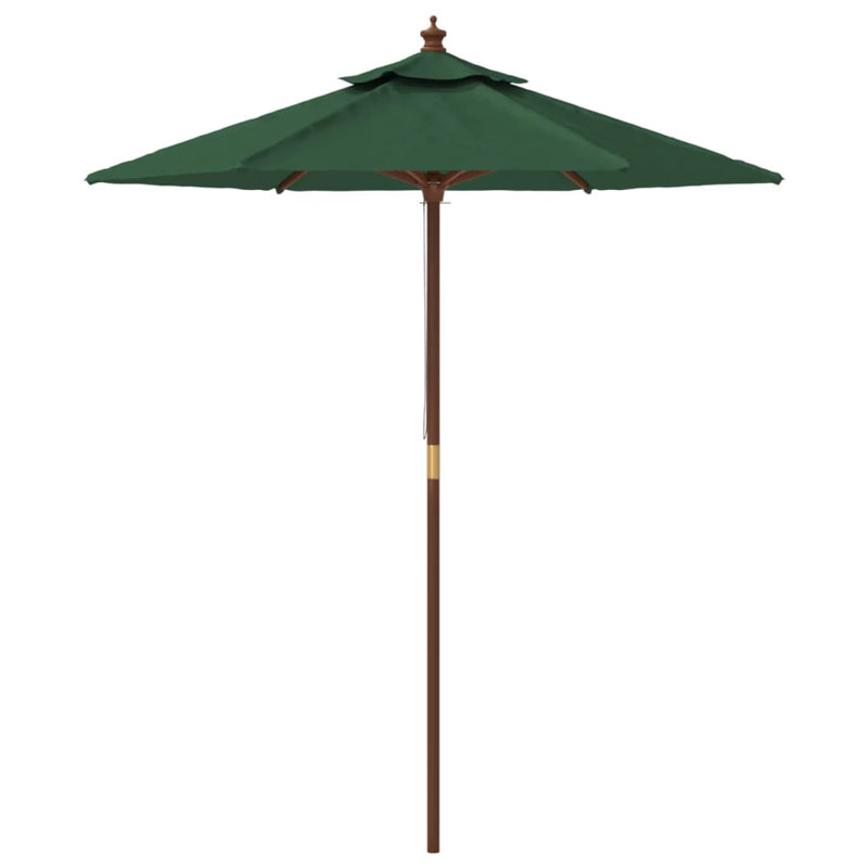 Aslyn Market Parasol, 231cm H x 196cm W x 196cm D, Green