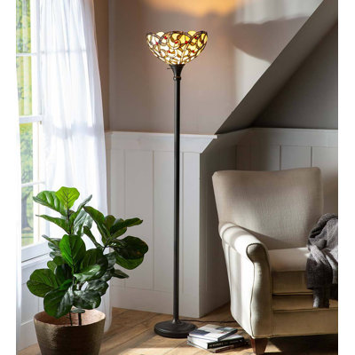 Lampe sur pied en verre coloré Red Jewels