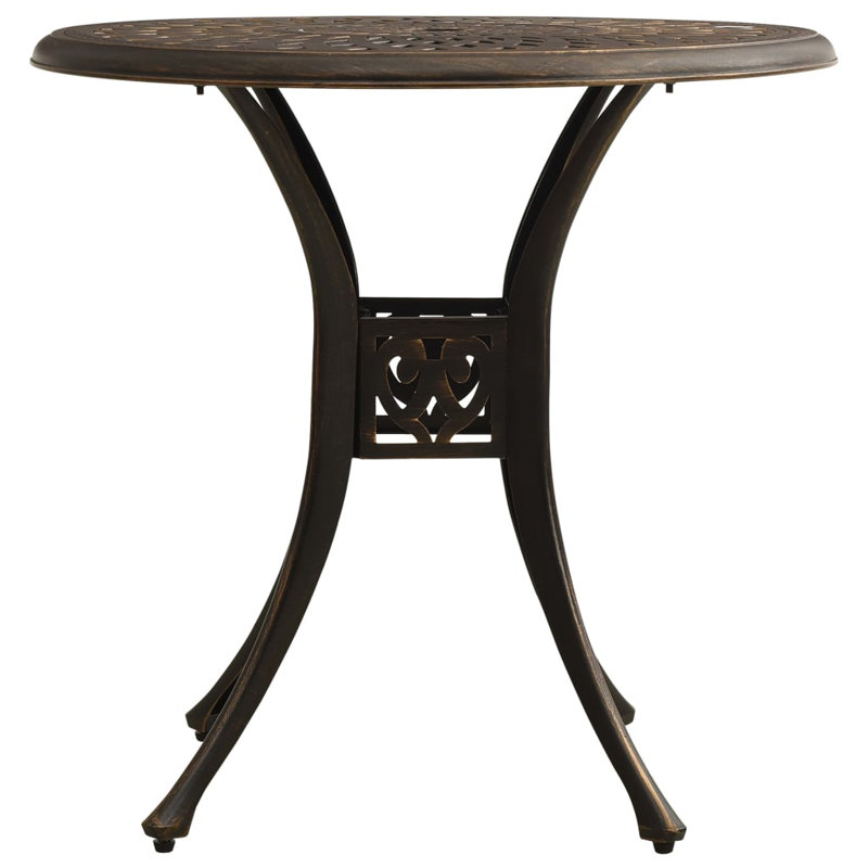 Table basse Florentine, Bronze, Noir, L 30,7 po x L 30,7 po x H 28,3 po