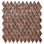 Gypsum 7/8" x 1-5/8" Diamond Glass Mosaic
