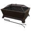 Bulle Rectangle Steel Wood Burning Fire Pit