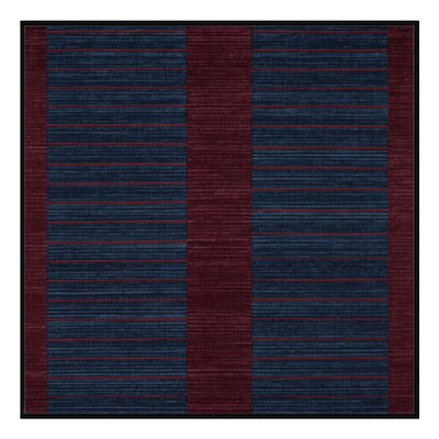 Machine Washable Horizontal Stripes Gray Area Rug