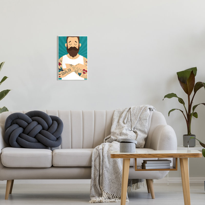 «Best Dad Father's Day» par Angela Nickeas, H 15 po x l 10 po x P 0,5 po, Mdf
