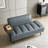 55"Inch Width Modern End of Bed Bench,Faux Leather Upholstered With side table-1630378367