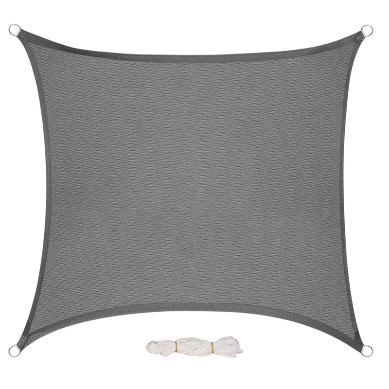 Dyersburg 4m x 4m Square Shade Sail, Grey