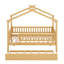 Lit maison avec lit gigogne-406374381