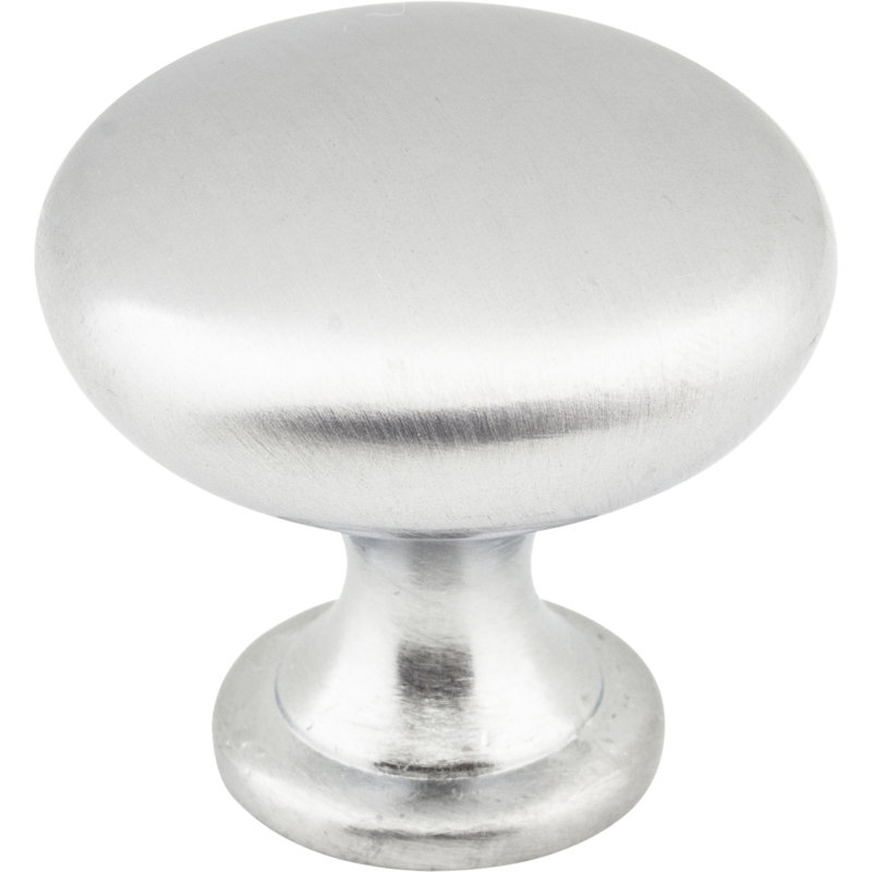 Madison 1 3/16" Diameter Mushroom Knob, Brushed Chrome
