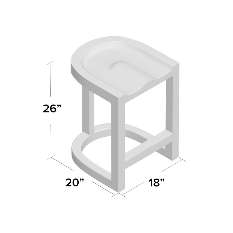 Solid Wood Counter Stool, Counter Stool (26" Seat Height)