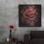  «Red Rose Smoke» par Rey Klimt, art mural en métal-118307830