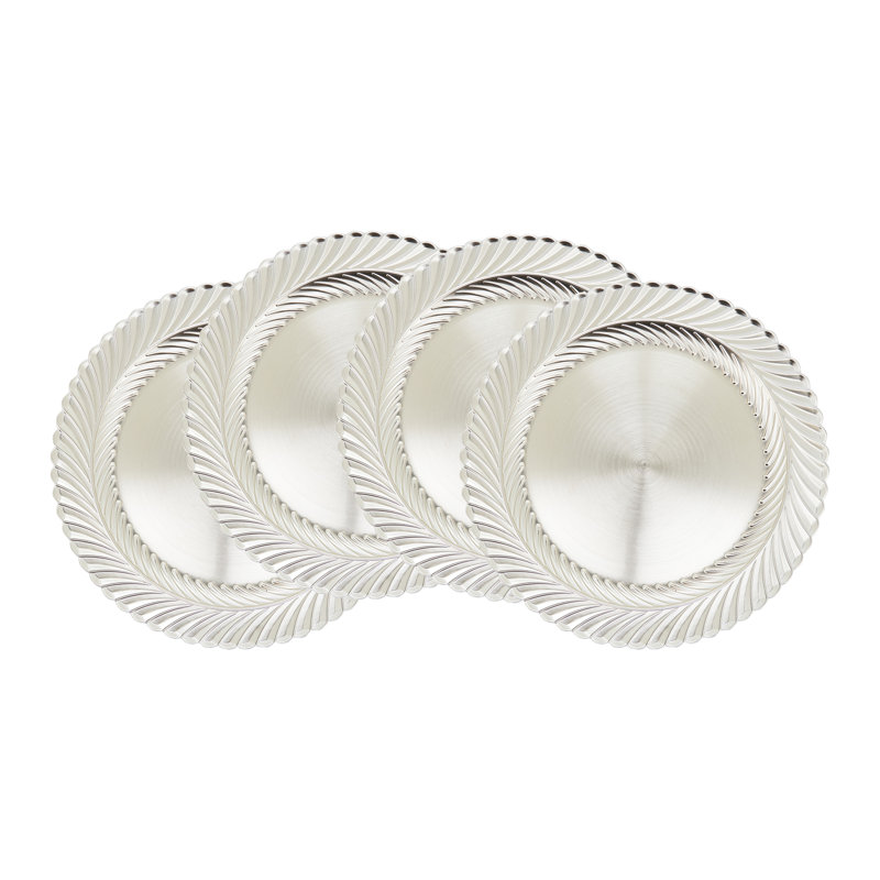 Ensemble de 4 assiettes spirales Spiral Edge