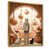 Toile avec cadre flottant or