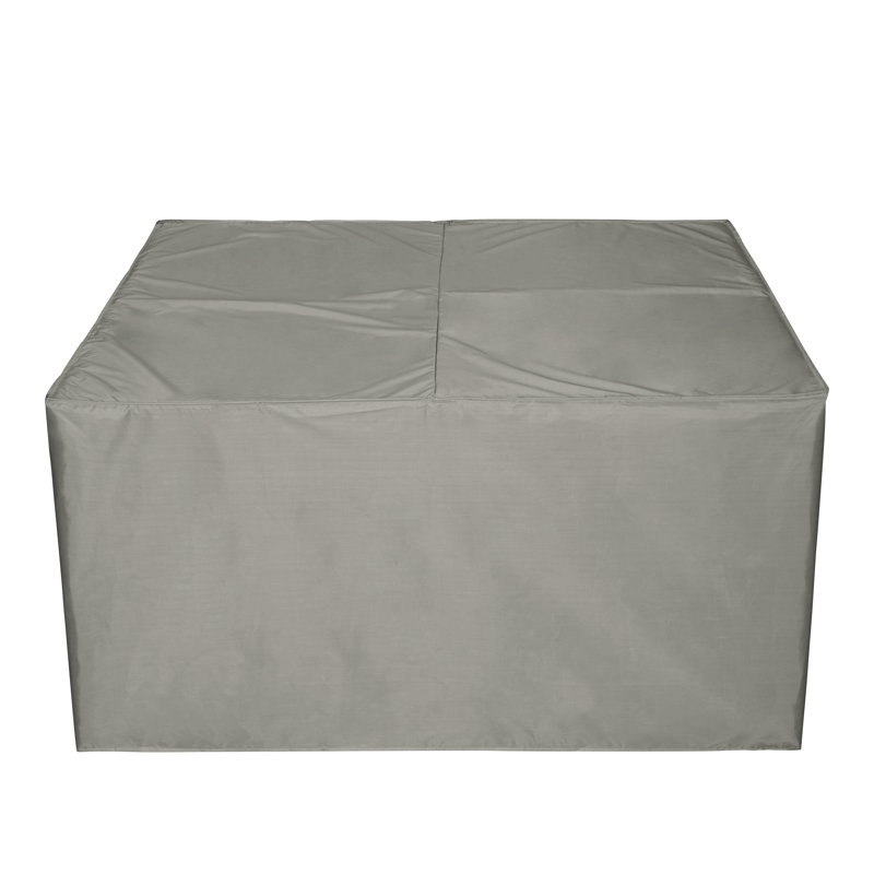 Gray 44'' Square Polyester Fire Pit Cover
