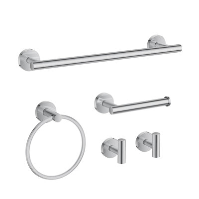 Vireo Polished Chorme 5 pieces Decorative Bathroom Hardware sets