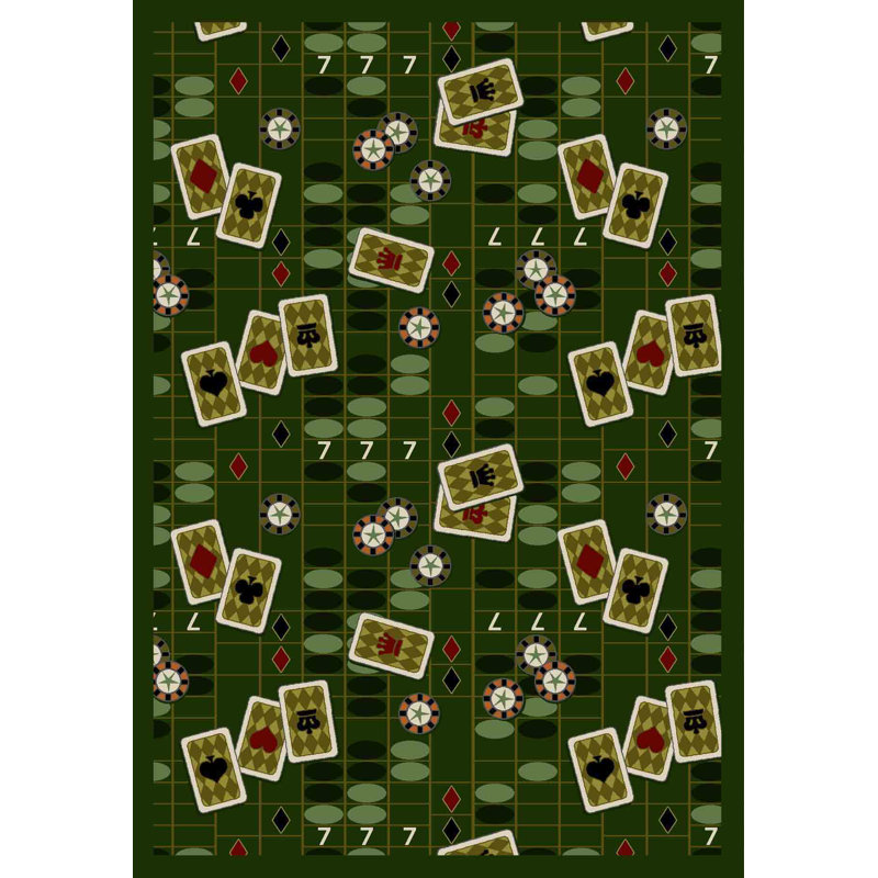 Tapis Gaming and Entertainment Feeling Lucky, Rectangle 7 pi 8 po x 10 pi 9 po