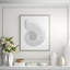 Silver Leafed Shell 4' Framed Graphic Art Print on Glass