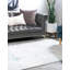 Tapis bleu clair / ivoire Teadora-611344608