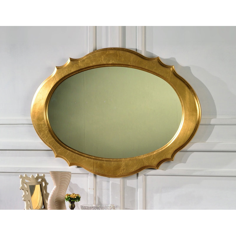 Pei Wood Flat Wall Mirror