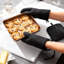4-Piece Oven Mitt & Pot Holder Set, Black, Silicone Grip