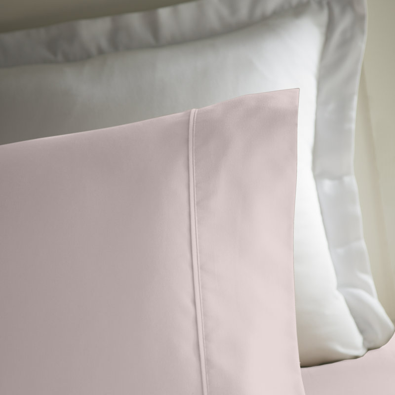 Soft Microfiber Sheet Set - Basics by Wayfair™, Rose Blush, Queen Sheet Set with 2 Pillowcases