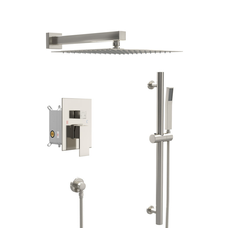 Système de douche complet, Nickel brossé