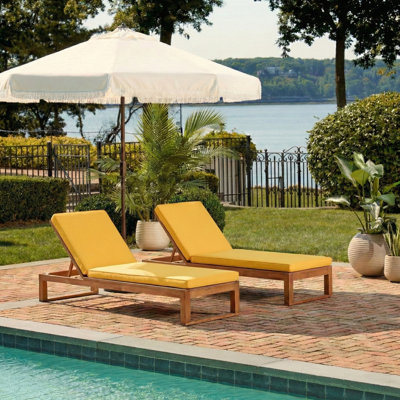 Faunce 80.9" Long Reclining Eucalyptus Single Chaise with Cushions by Mercury Row