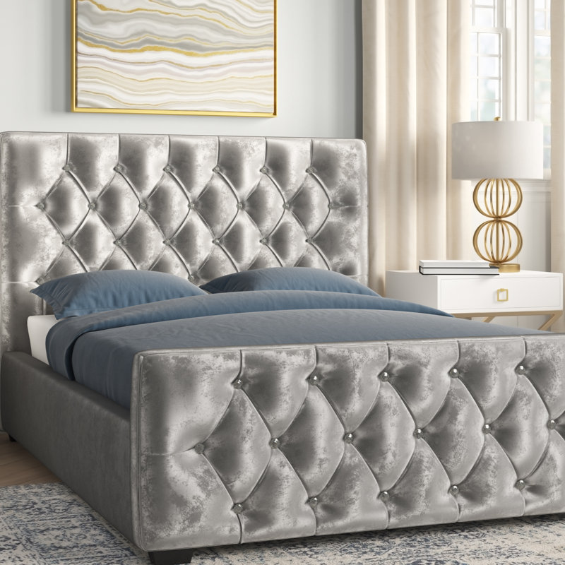Deshawn Upholstered UK Double - DE 135 X 190 Cm Bed, Single (3')