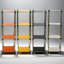 Orange à 4 tablettes robustes - acier inoxydable, 100 lb par tablette, pour l'organisation de l'espace intérieur et extérieur