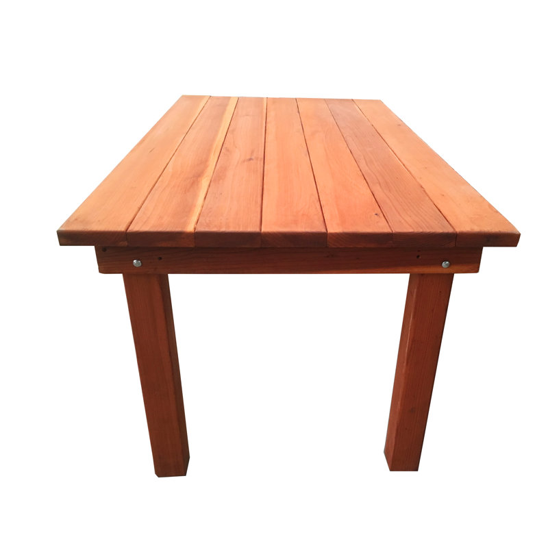 Table de salle à manger en bois massif Creedmoor, Séquoia cœur, H 31,5 po x L 72 po x l 38,5 po