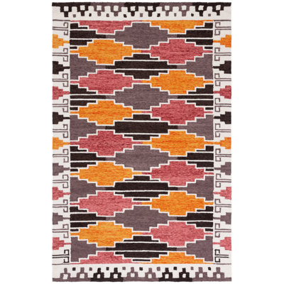 Tapis noir / rouille Rogan Drive 913