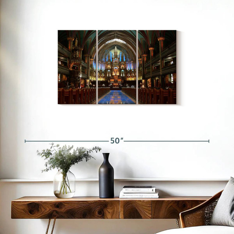 Adella Inside Notre Dame Basilica, 20" H x 33" W