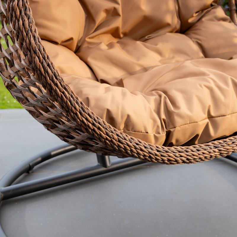 Vanhouten Porch Swing with Canopy, Brown