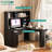L Shaped Desk With Charger,Computer Desk With Drawers,Bookshelf & Hutch,Modern Corner Desk,Home Office Desk,L-Shaped Study Table Writing Desk,Corner Gaming Computer Desk With Storage