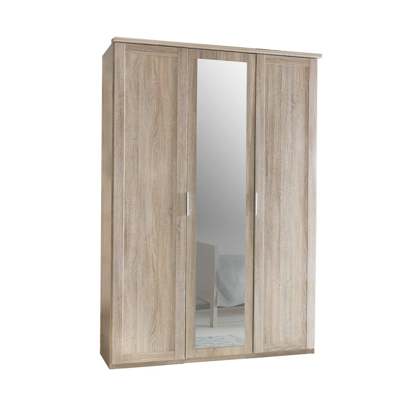 Wiburgh 3 Door Manufactured Wood Wardrobe, Braun