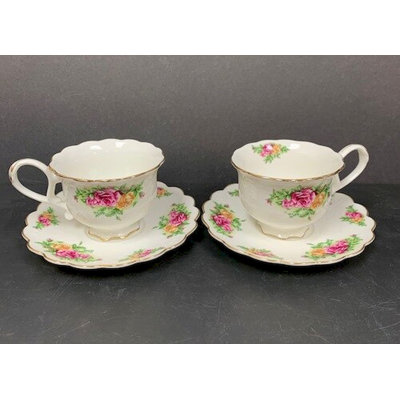 Porcelain Teacup and Saucer
