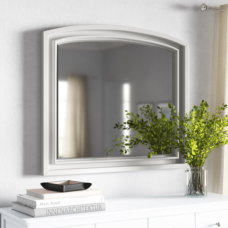 Aurane Traditional Dresser Mirror, White