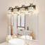 Lampe de table 3/4 en cristal noir moderne avec miroir, lampe de salle de bain, lampe de salle de bain avec miroir en verre, luminaire de salle de bain en cristal, abat-jour rond, convient à la salle de bain-916534457-916534452