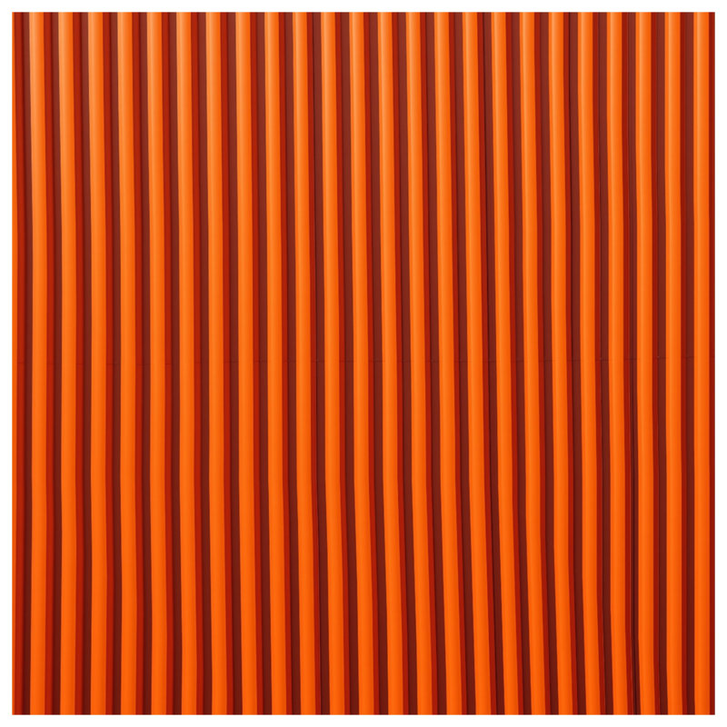 Rideaux de douche orange à rayures verticales très longs, 70in W x 72in H
