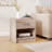  2 PCS Nightstand w/ Drawer Side Table w/ Slide-out Drawer Open Storage Shelf Natural & White-1213706619