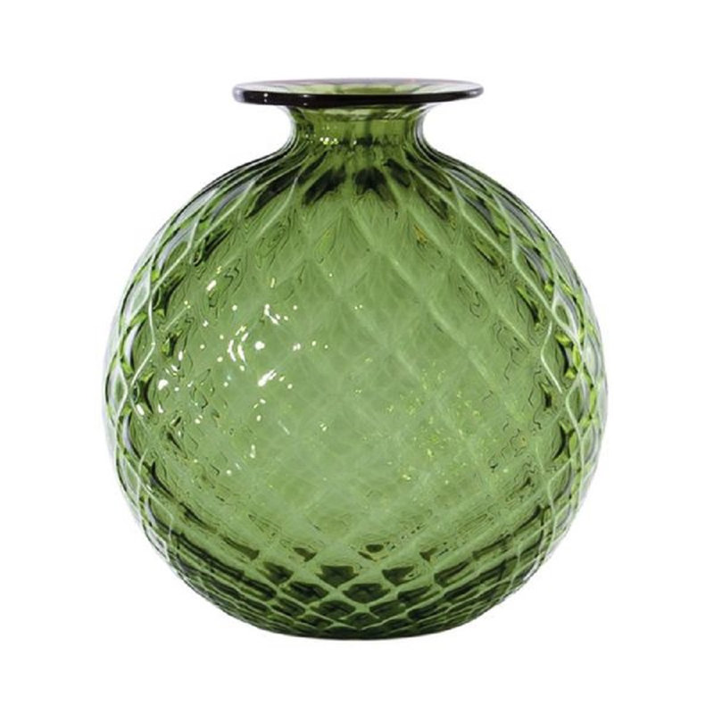 Venini Monofiore Balloton, 4.92" H x 4.33" W x 4.33" D, Apple Green