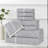 Blue Nile Mills  Viscose Cotton Blend Towel Set - Checkered Texture - Quick-Dry, Fade-Resistant-118914789